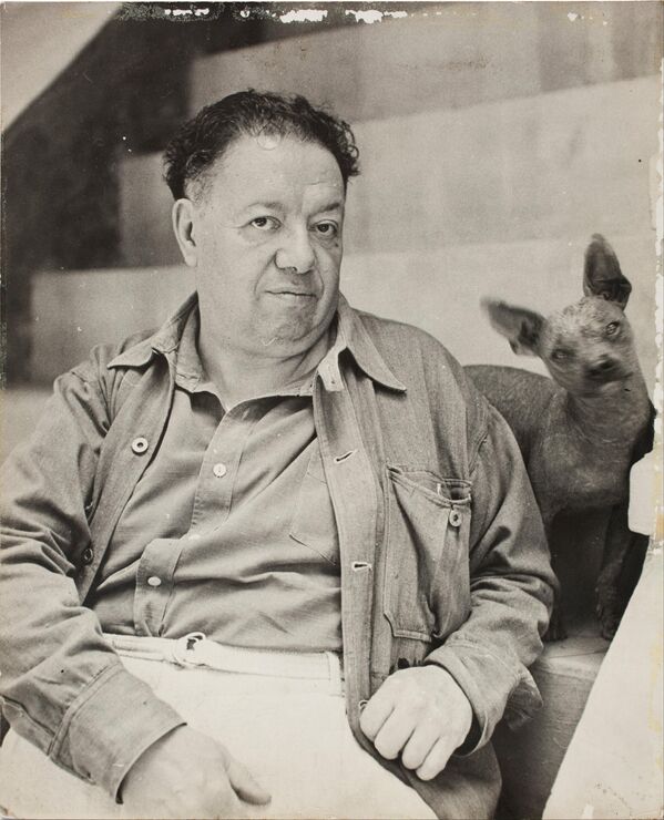 Diego Rivera no dejó de trabajar hasta su muerte en noviembre de 1957. - Sputnik Mundo