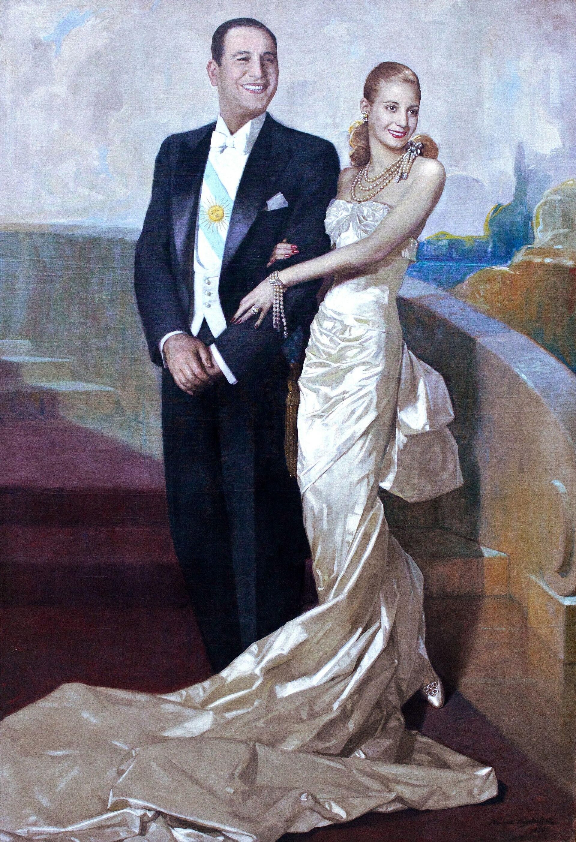 Retrato del expresidente Juan Domingo Perón y María Eva Duarte de Perón - Sputnik Mundo, 1920, 26.07.2022