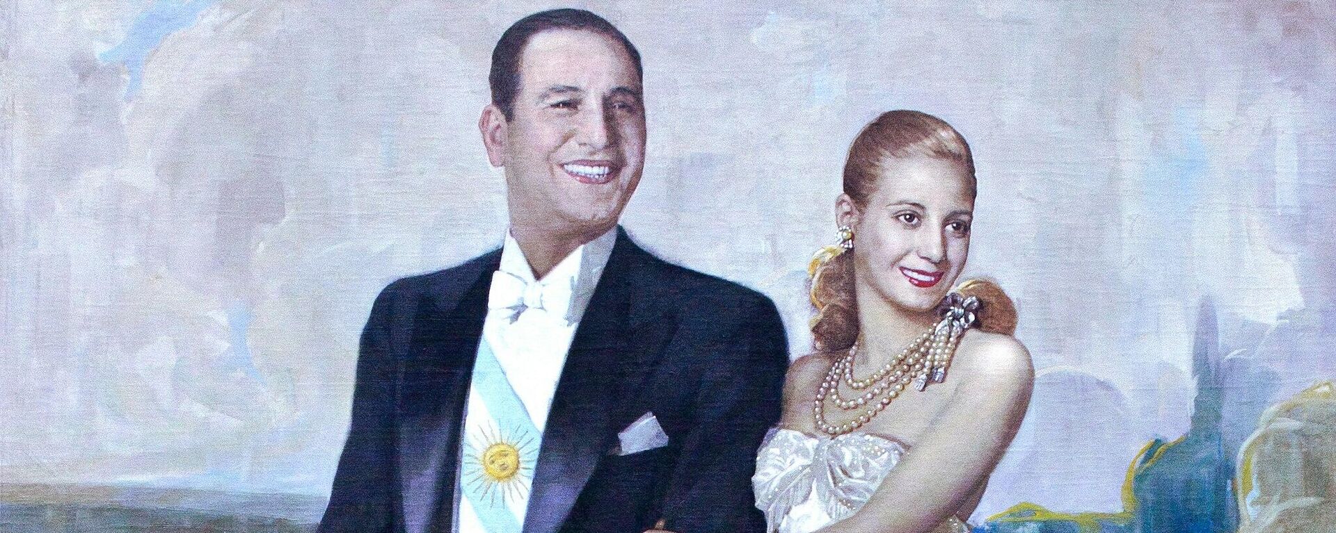 Retrato del expresidente Juan Domingo Perón y María Eva Duarte de Perón - Sputnik Mundo, 1920, 08.12.2021