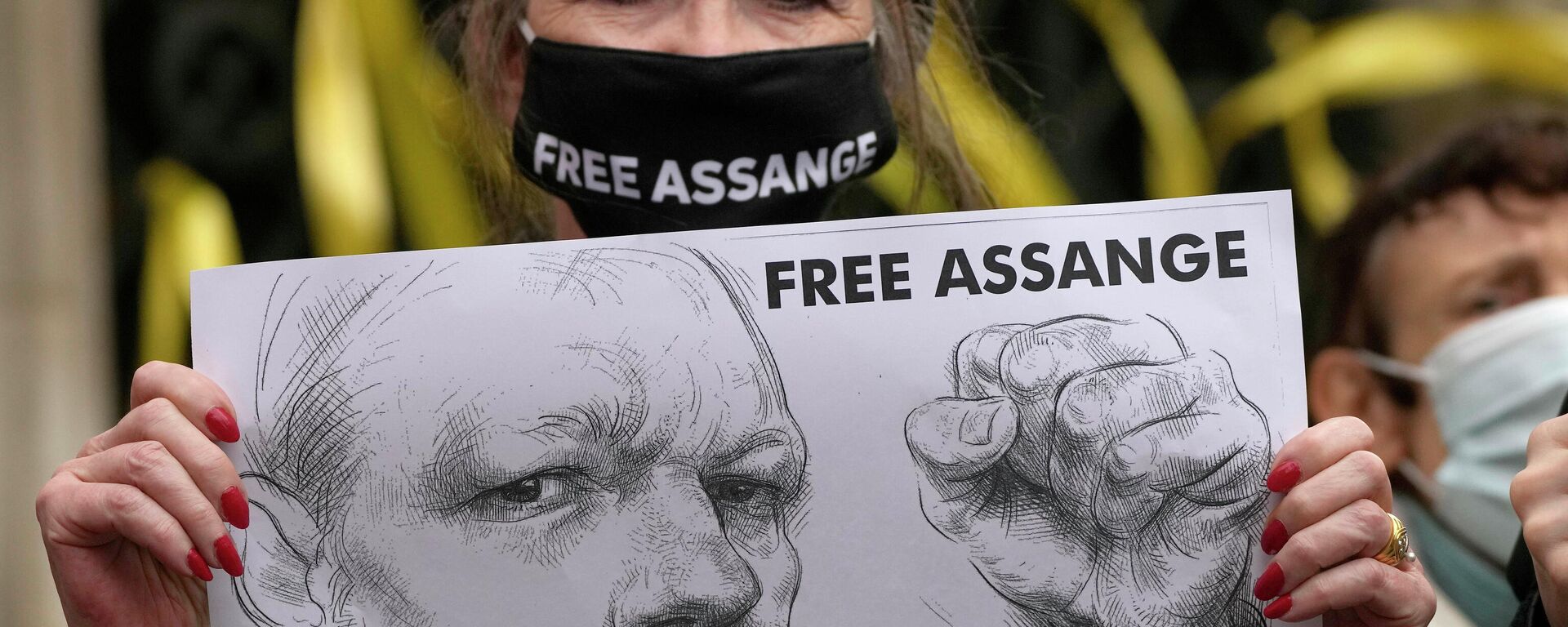 Las protestas contra la extradición de Assange a EEUU - Sputnik Mundo, 1920, 18.02.2022