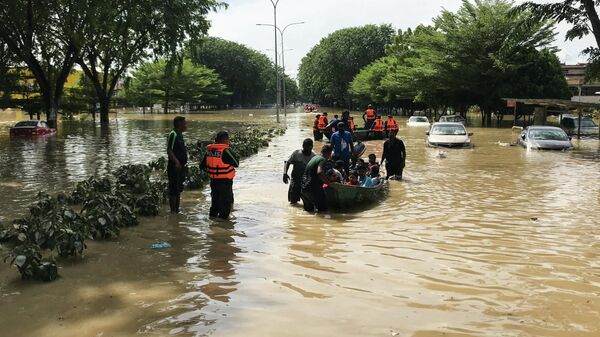 Las inundaciones en Malasia - Sputnik Mundo