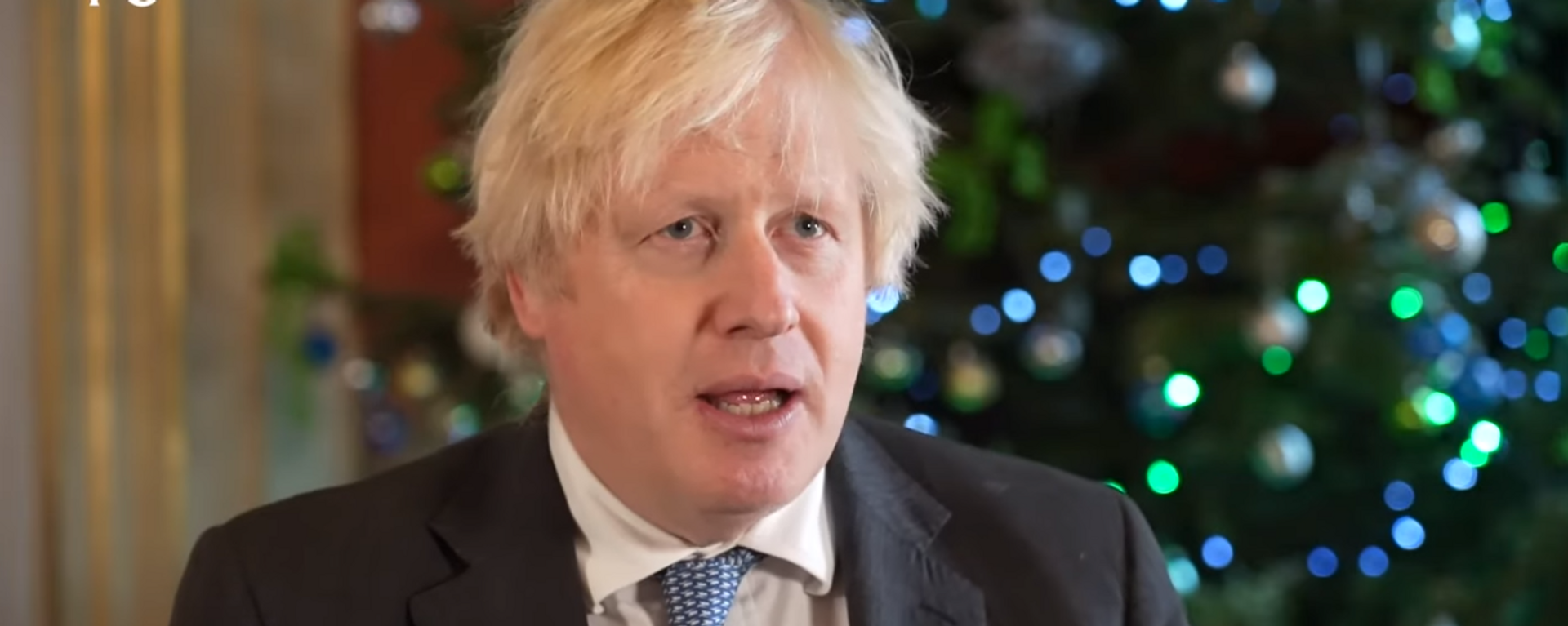 Boris Johnson, primer ministro de Reino Unido, durante su mensaje de Navidad a las Islas Malvinas, el 23 de diciembre del 2021 - Sputnik Mundo, 1920, 28.01.2022