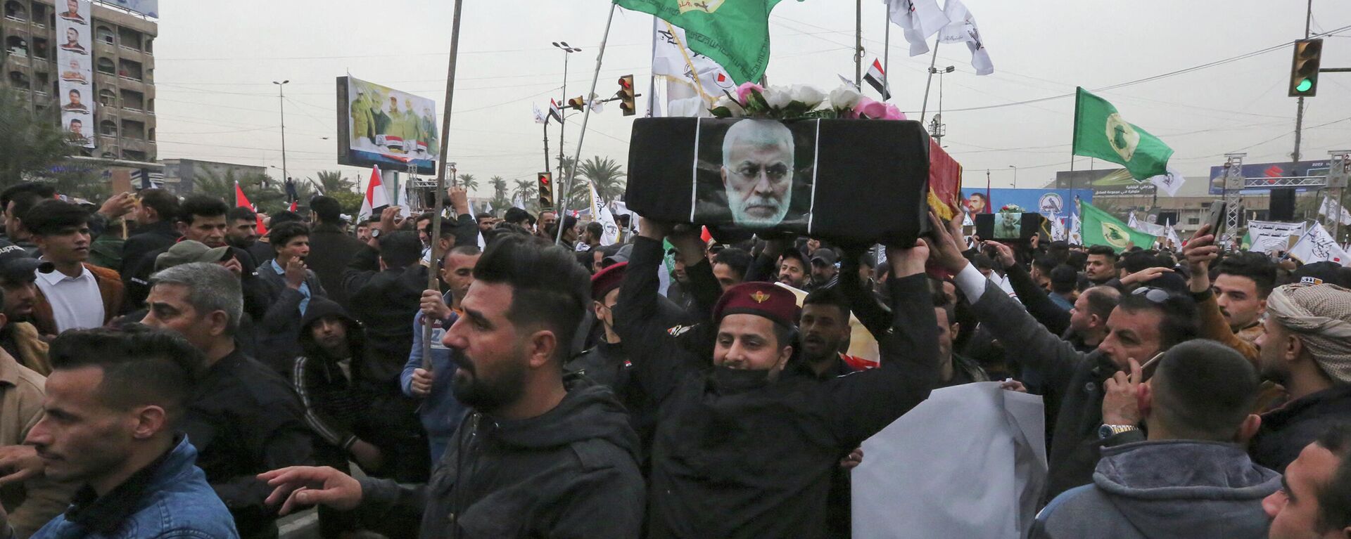 Manifestación en Irak por el segundo aniversario de la muerte de Qasem Soleimani - Sputnik Mundo, 1920, 02.01.2022