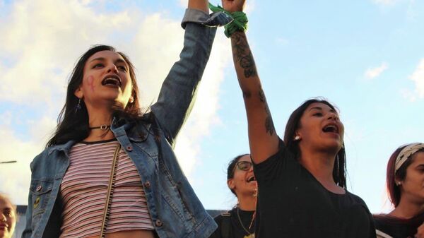 Una protesta de las Mujeres de la Matria Latinoamericana - Sputnik Mundo