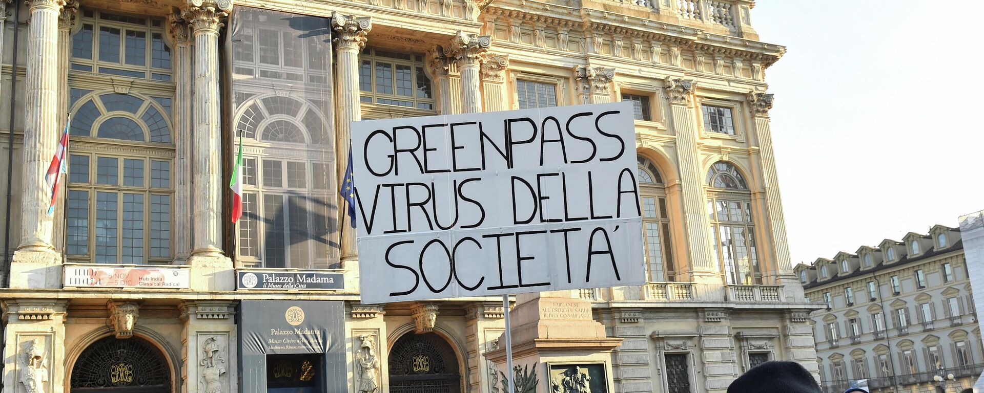 Protestas contra el green pass en Italia - Sputnik Mundo, 1920, 10.01.2022