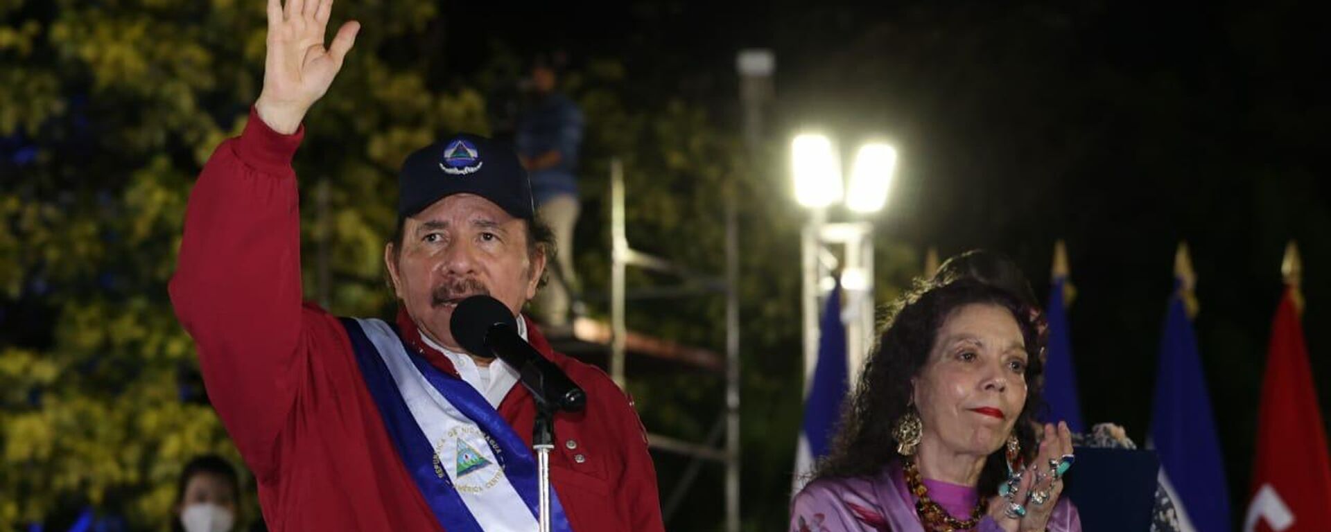 Juramentacion del presidente de Nicaragua, Daniel Ortega Saavedra para el período 2022-2027 en la Plaza de la Revolución de Managua - Sputnik Mundo, 1920, 11.01.2022