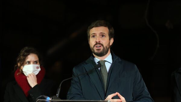 Pablo Casado, líder del conservador Partido Popular (PP) - Sputnik Mundo
