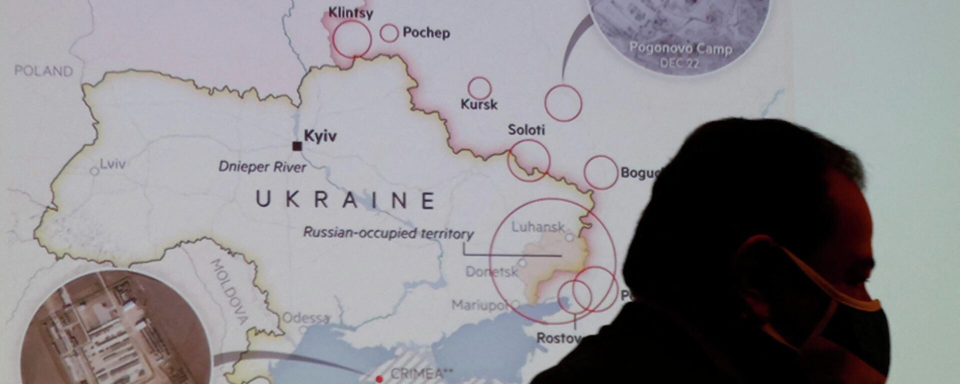 Un mapa de Rusia y Ucrania  - Sputnik Mundo, 1920, 15.02.2022