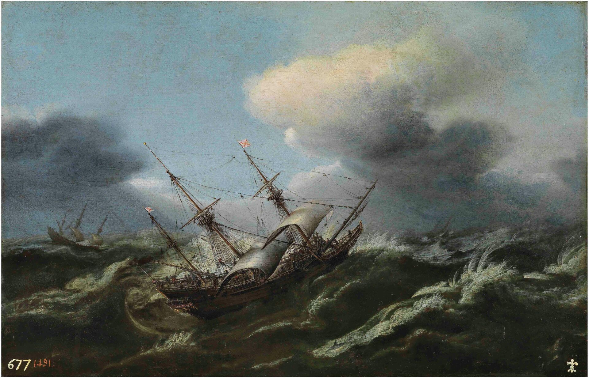 Claes Claesz Wou - Navíos en una tormenta (Museo del Prado) - Sputnik Mundo, 1920, 28.01.2022