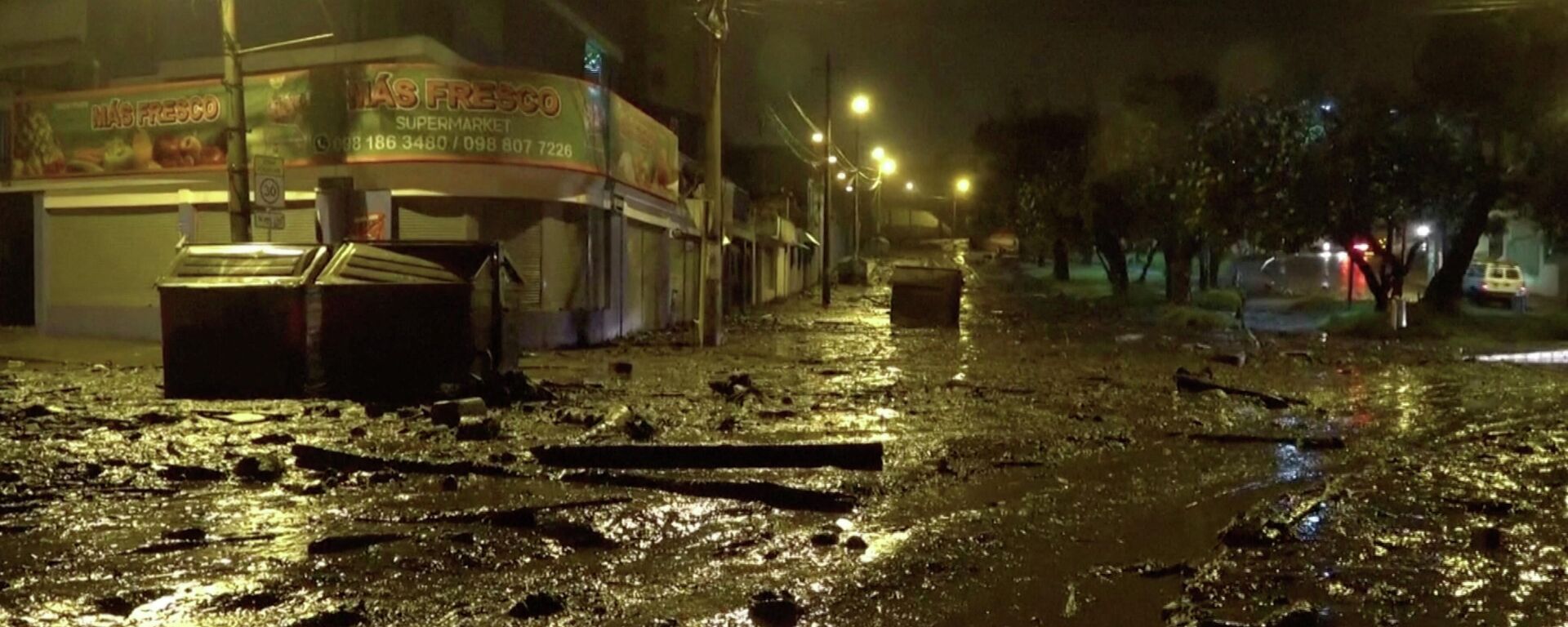 El aluvión que azotó a la Gasca, un barrio residencial del norte de la capital de Ecuador, el 31 de enero de 2022 - Sputnik Mundo, 1920, 01.02.2022