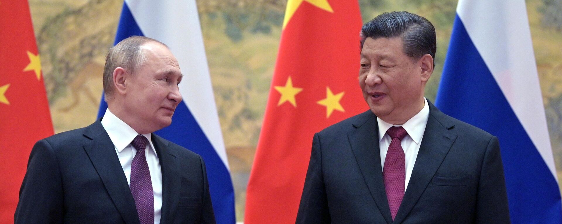 El presidente de Rusia, Vladímir Putin, al reunirse en Pekín con el presidente chino, Xi Jinping - Sputnik Mundo, 1920, 19.03.2023