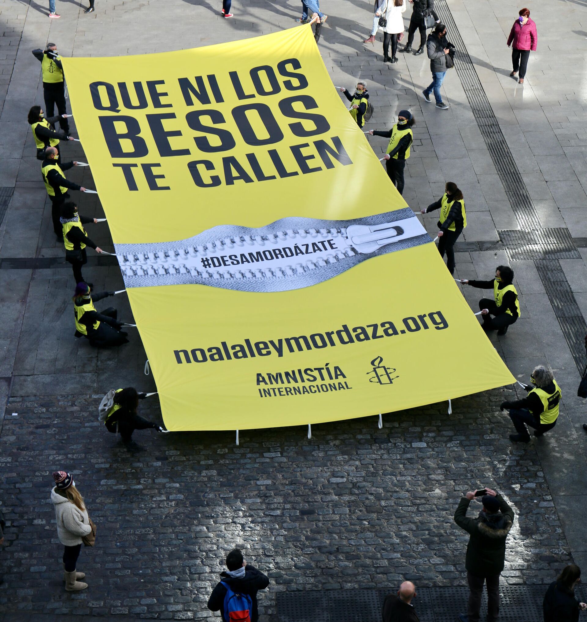 Manifestación contra la llamada ley mordaza en España. Madrid. - Sputnik Mundo, 1920, 14.02.2022