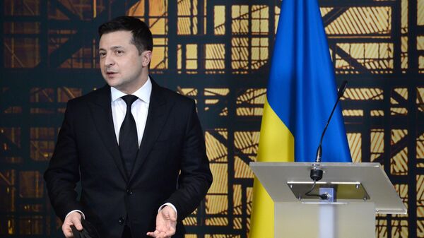 El presidente de Ucrania, Volodímir Zelenski - Sputnik Mundo