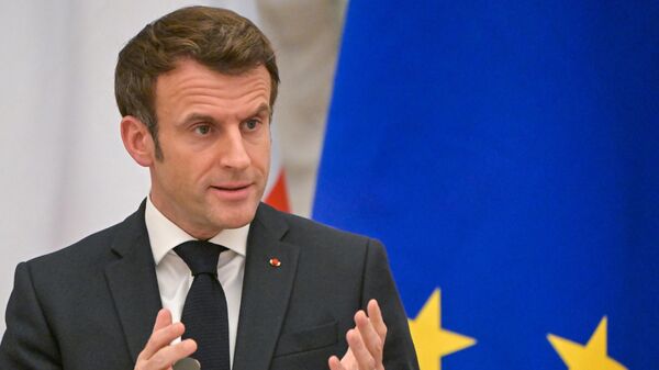 Emmanuel Macron, el presidente francés - Sputnik Mundo