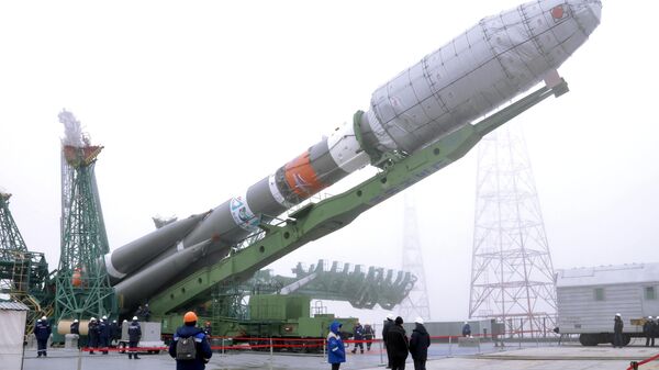 El cohete Soyuz 2.1b con los satélites británicos OneWeb - Sputnik Mundo