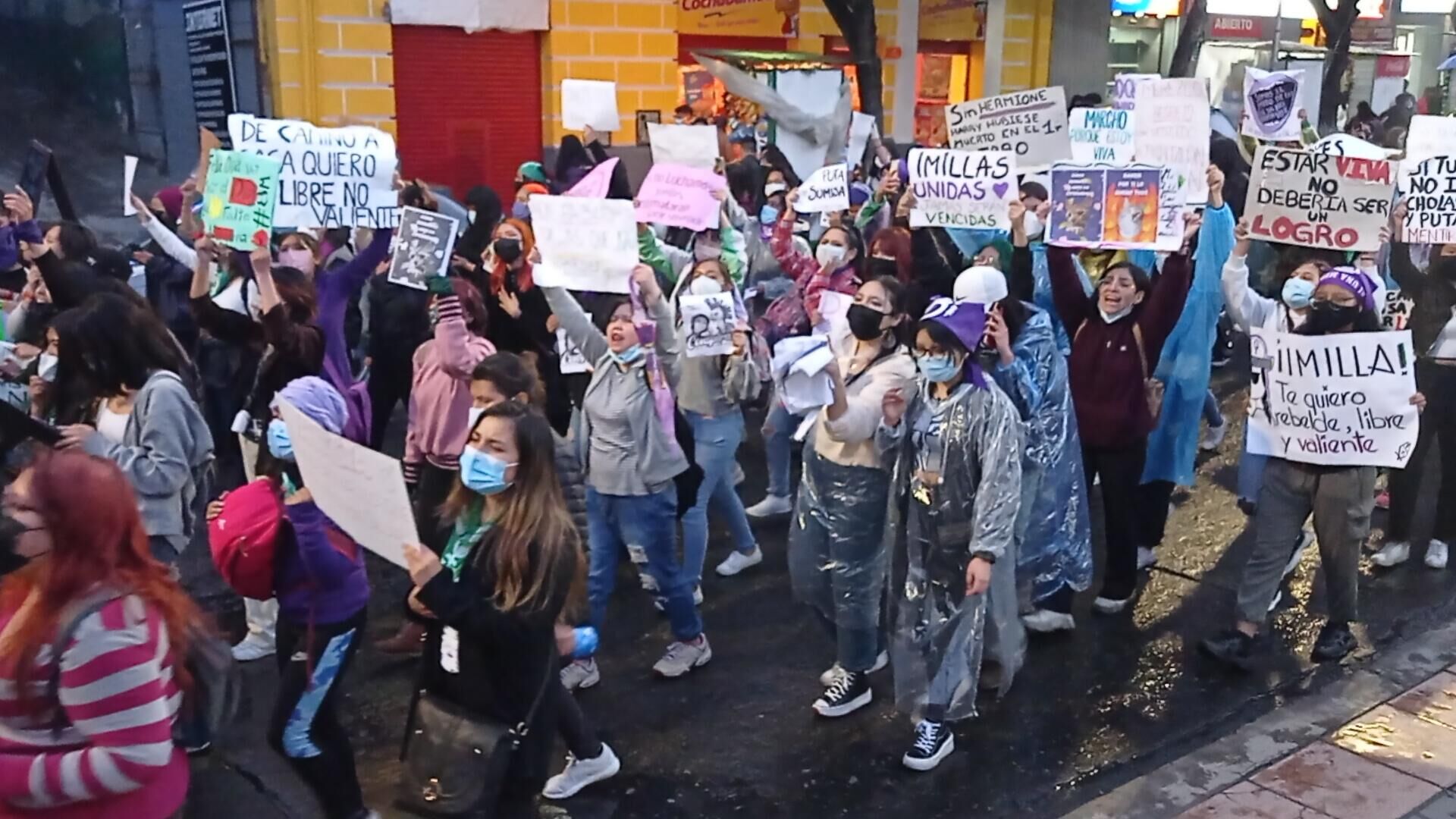 Miles de mujeres inundaron La Paz para exigir justicia por los feminicidios cometidos en Bolivia - Sputnik Mundo, 1920, 09.03.2022