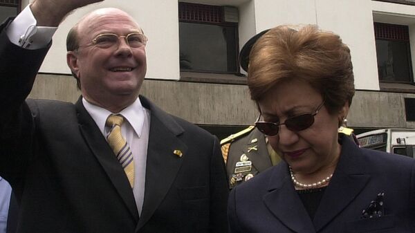El expresidente dominicano Hipólito Mejía y su esposa Rosa Gómez (archivo) - Sputnik Mundo