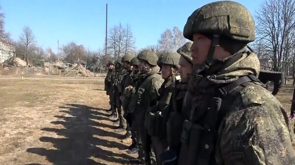 Militares rusos en la región de Kiev - Sputnik Mundo