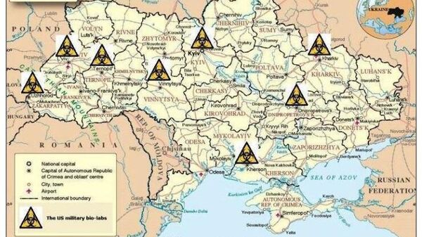 Ubicación de biolaboratorios financiados por EEUU en Ucrania - Sputnik Mundo