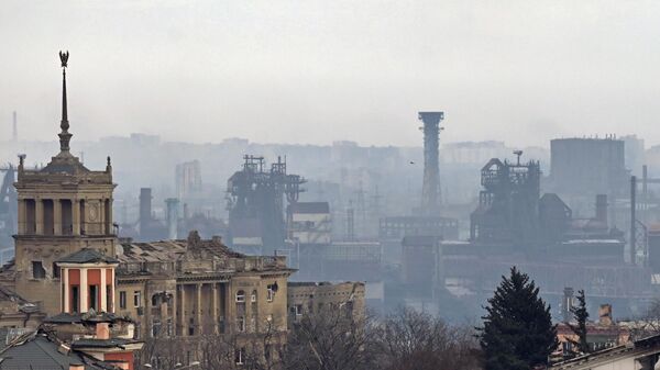 La acería Azovstal en la ciudad de Mariúpol - Sputnik Mundo