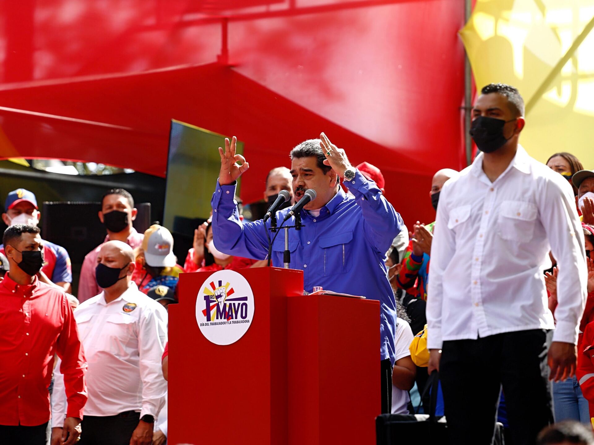 Nicolás Maduro encabezó el acto central del 1 de Mayo en Venezuela - Sputnik Mundo, 1920, 02.05.2022