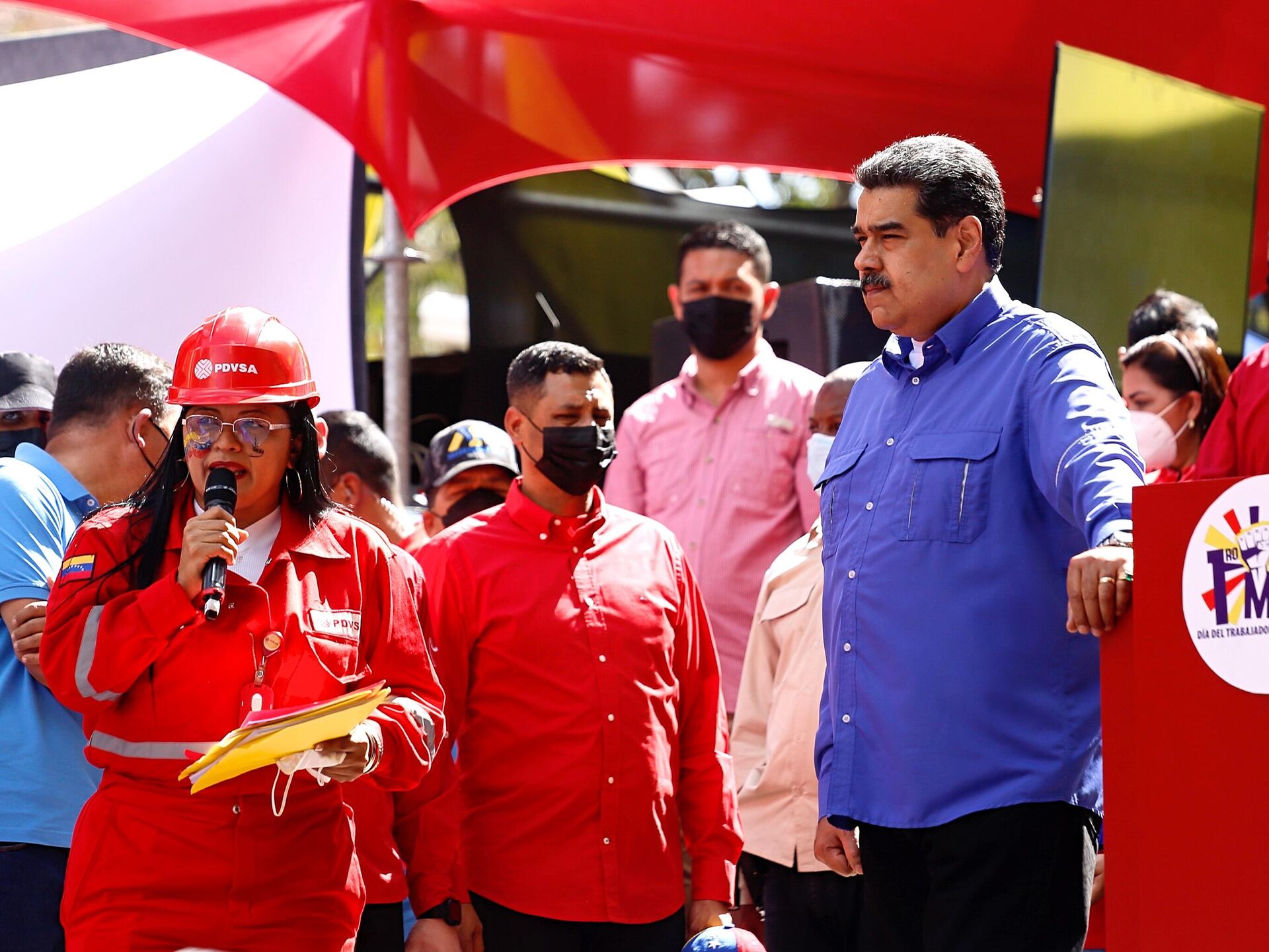 Nicolás Maduro prometió mejoras salariales para los trabajadores venezolanos - Sputnik Mundo, 1920, 02.05.2022
