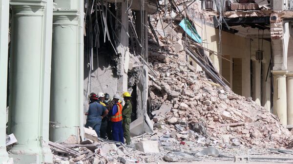Operaciones de rescate en el siniestrado del hotel Saratoga de La Habana, Cuba - Sputnik Mundo