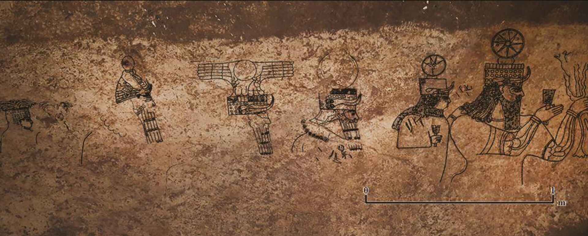 Pinturas en el templo de hace 3.000 años hallado bajo una casa en Basbuk - Sputnik Mundo, 1920, 12.05.2022