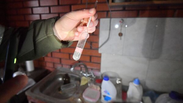 Un laboratorio químico hallado en Donetsk - Sputnik Mundo