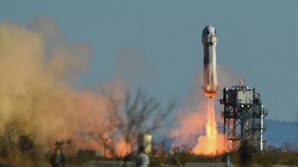 El cohete New Shepard, foto de archivo - Sputnik Mundo
