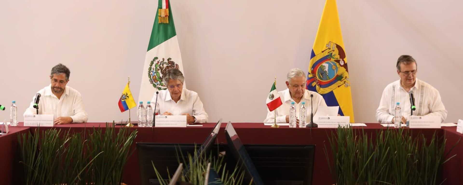 Reunión de los presidentes de Ecuador y México, Guillermo Lasso y Andrés Manuel López Obrador - Sputnik Mundo, 1920, 30.05.2022