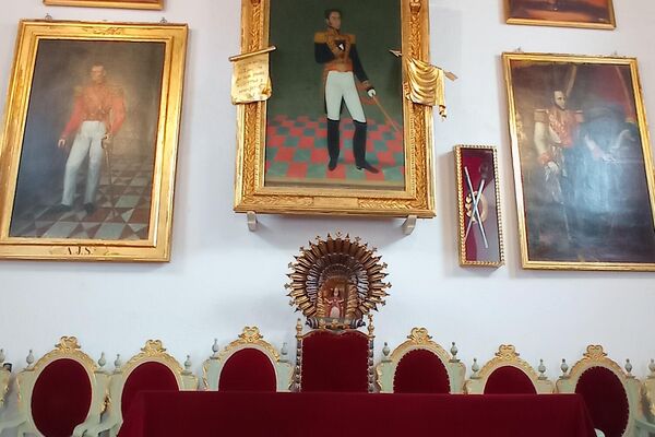 Simón Bolívar en la Casa de la Libertad, museo en la ciudad de Sucre, Bolivia - Sputnik Mundo