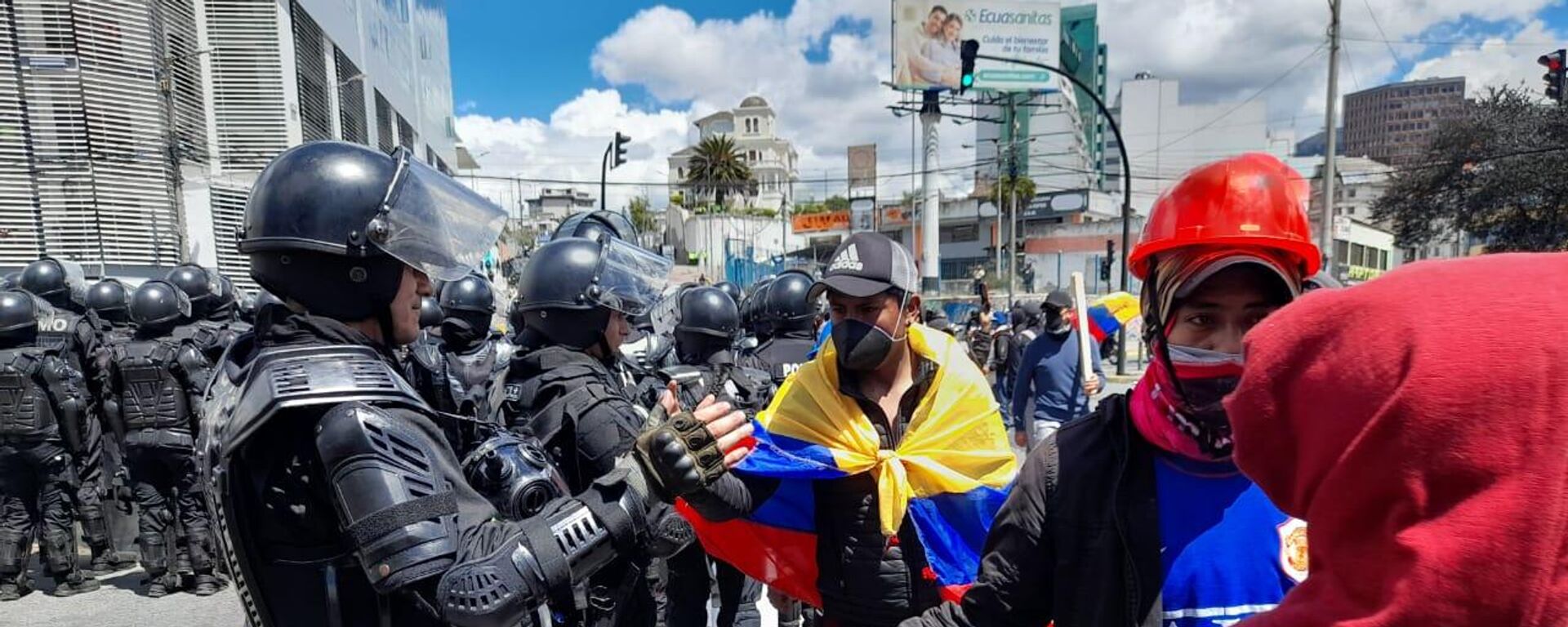 La Policía de Ecuador durante las protestas - Sputnik Mundo, 1920, 24.06.2022