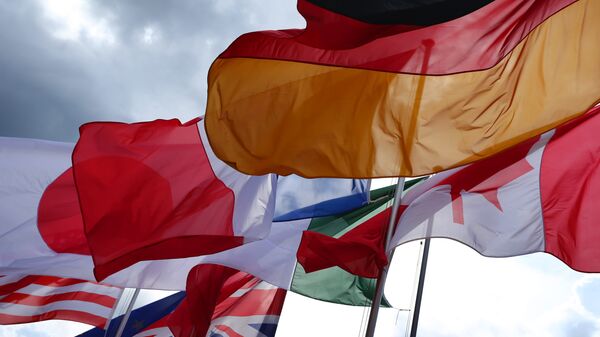 Banderas de países del G7 (foto de archivo) - Sputnik Mundo