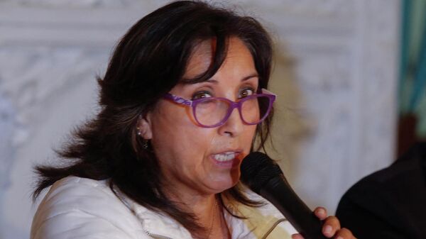 La vicepresidenta de Perú, Dina Boluarte - Sputnik Mundo