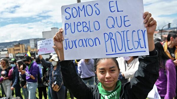 Protestas en Ecuador durante el paro nacional de 2022 - Sputnik Mundo