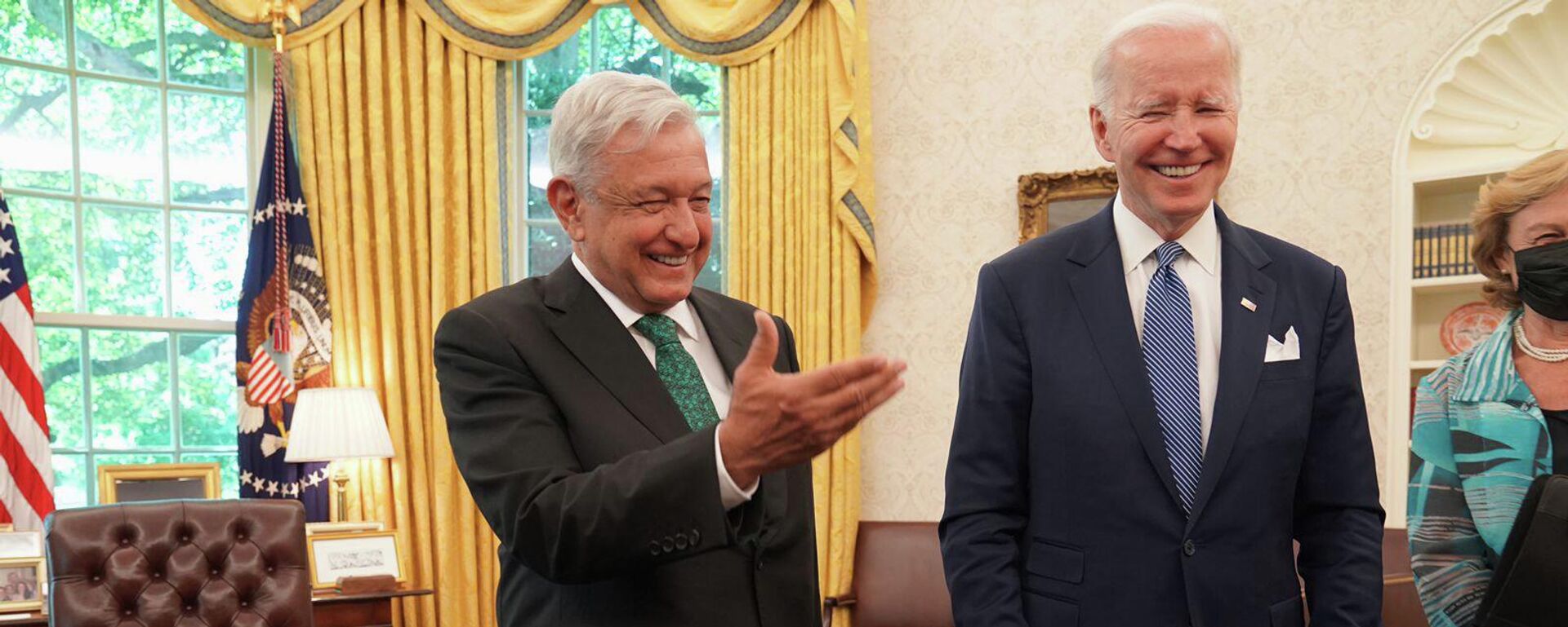 Los presidentes de México y Estados Unidos, Andrés Manuel López Obrador y Joe Biden, respectivamente. - Sputnik Mundo, 1920, 01.04.2023