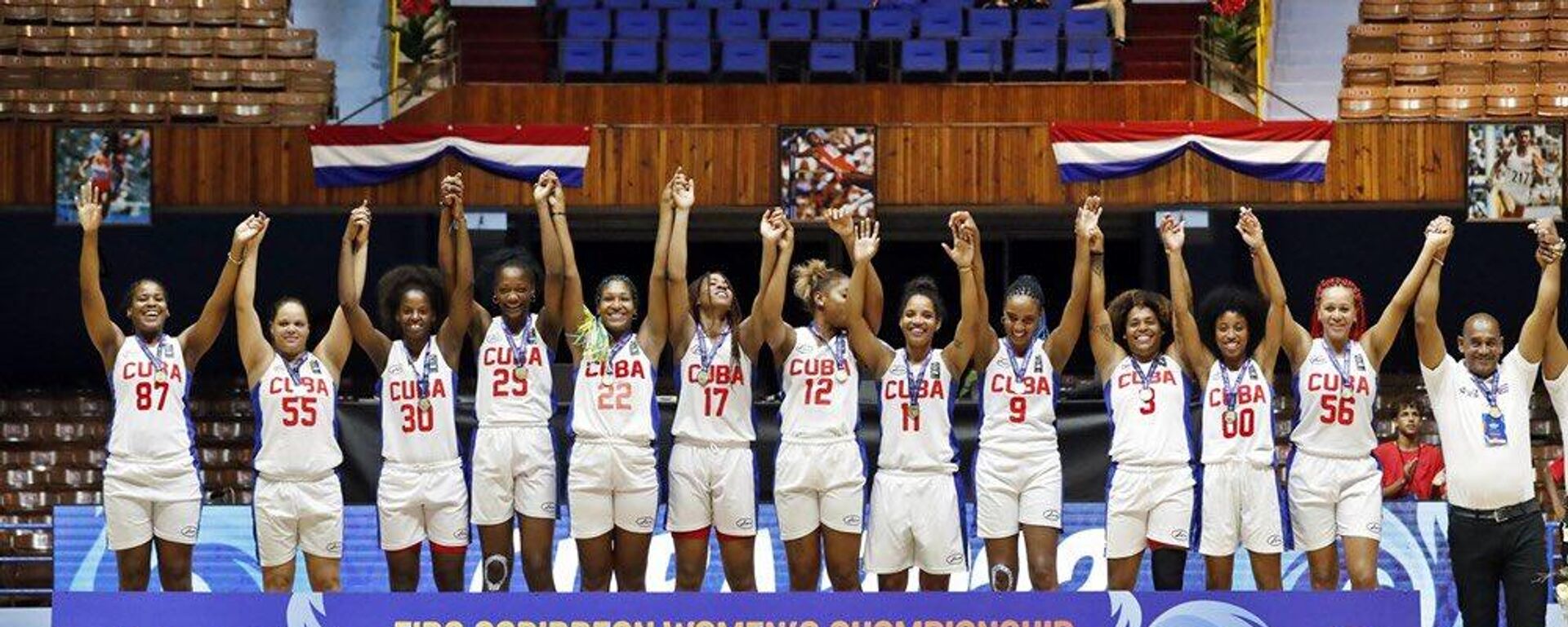 El equipo femenino de baloncesto de Cuba se corona campeón en el CBC Women's Championship 2022 - Sputnik Mundo, 1920, 18.07.2022