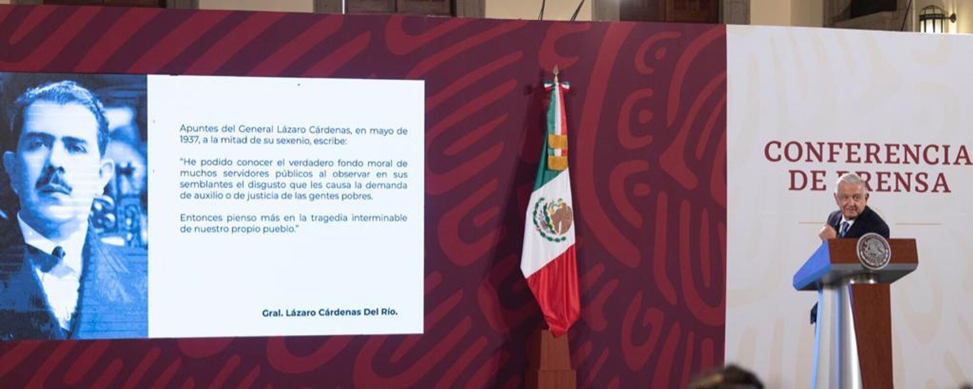 El presidente de México, Andrés Manuel López Obrador, cita a Lázaro Cárdenas. - Sputnik Mundo, 1920, 28.07.2022