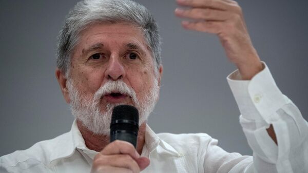 Celso Amorim, excanciller brasileño y asesor especial para asuntos internacionales de la Presidencia de Brasil. - Sputnik Mundo