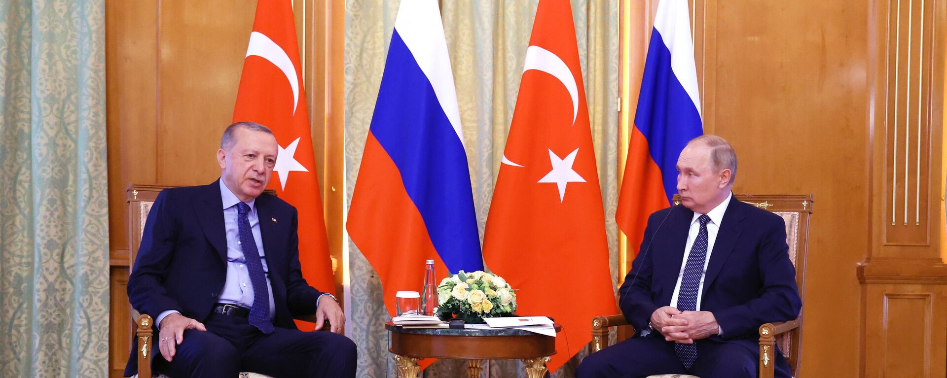 Los presidentes de Turquía y Rusia, Recep Tayyip Erdogan y Vladímir Putin - Sputnik Mundo, 1920, 04.09.2022