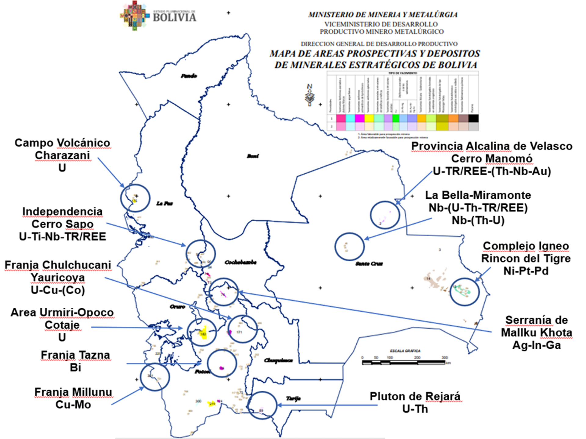 Mapa de minerales estratégicos de Bolivia - Sputnik Mundo, 1920, 17.08.2022