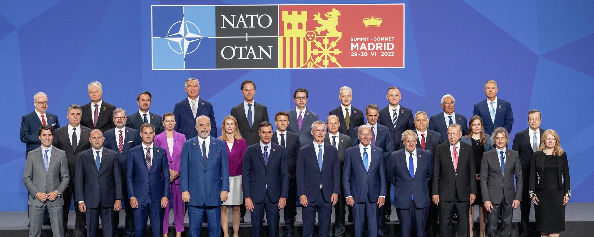 Líderes de la OTAN en Madrid - Sputnik Mundo, 1920, 03.10.2022