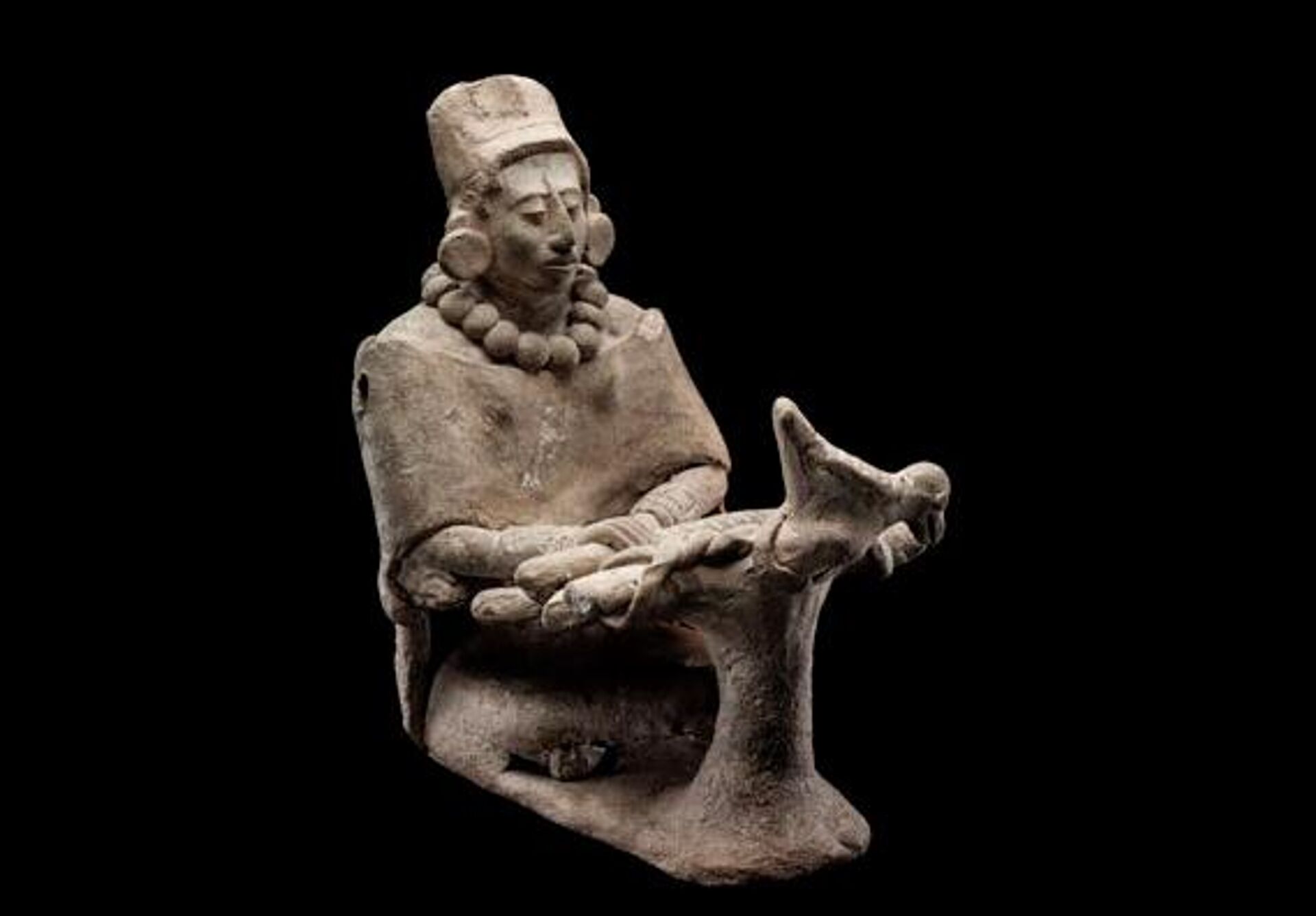 La tejedora de Jaina, figurilla localizada en una ofrenda funeraria de la isla. - Sputnik Mundo, 1920, 09.09.2022