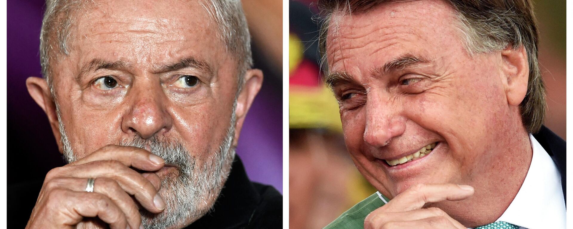 El ex presidente brasileño, Luiz Inácio Lula da Silva (2003-2011) y el presidente actual del país, Jair Bolsonaro - Sputnik Mundo, 1920, 03.10.2022