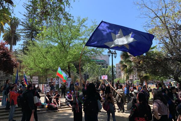 Cientos de personas se movilizaron por el 'Día de la Resistencia mapuche' en Chile - Sputnik Mundo