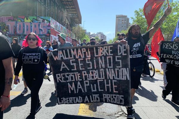 Proclamas a favor de la  lucha mapuche y la liberación del Wallmapu - Sputnik Mundo