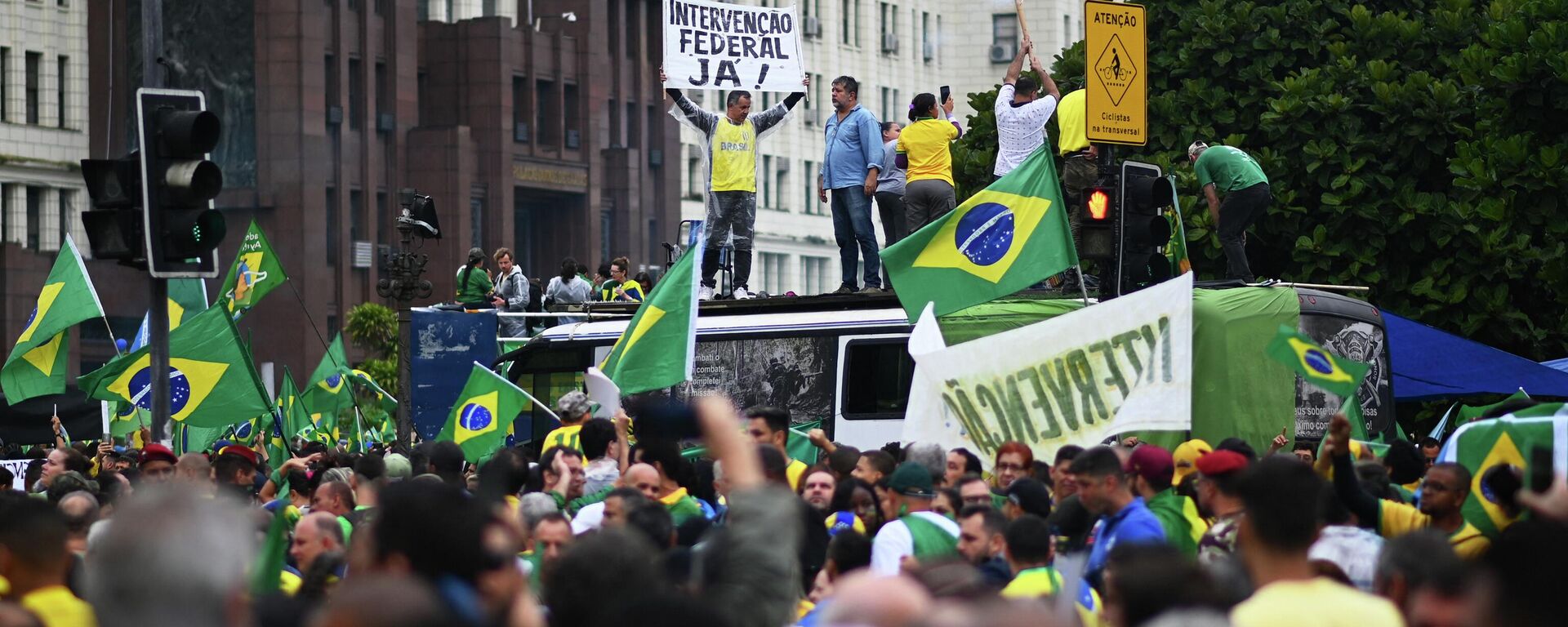 Protestas en Brasil tras los resultados de las elecciones presidenciales del 30 de octubre de 2022 - Sputnik Mundo, 1920, 02.11.2022