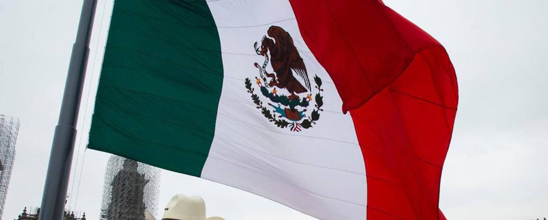 Los representantes del pueblo revolucionario de inicios del siglo XX saludan a la bandera mexicana. - Sputnik Mundo, 1920, 09.04.2024