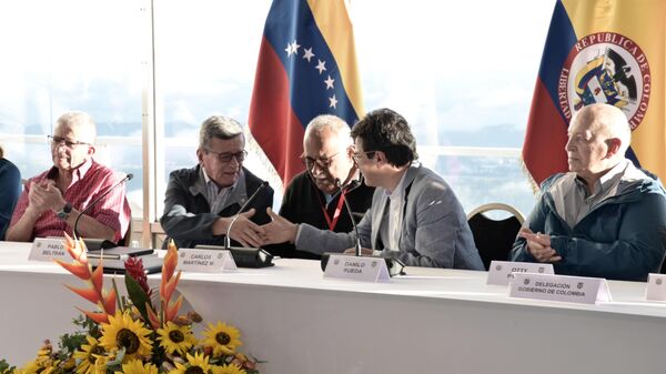 Dialogos de paz entre el Gobierno de Colombia y el ELN en Caracas, Venezuela - Sputnik Mundo